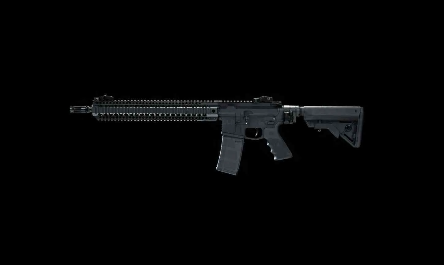 AR platform rifle with rail system