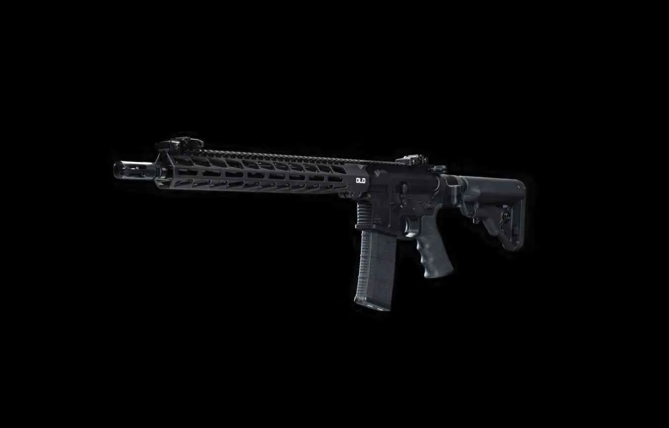 AR rifle with slim M-LOK handguard