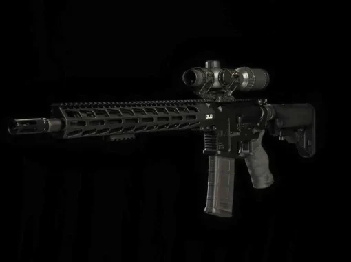 Black Rifle with Muzzle Brake Black Rifle with Muzzle Brake