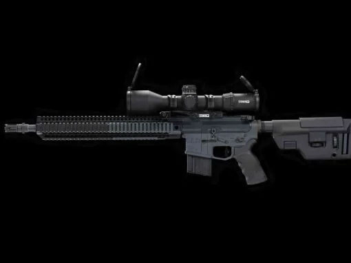 Rifle with Extended Rail System Rifle with Extended Rail System