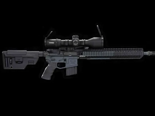 Rifle with Scope and Long Barrel Rifle with Scope and Long Barrel