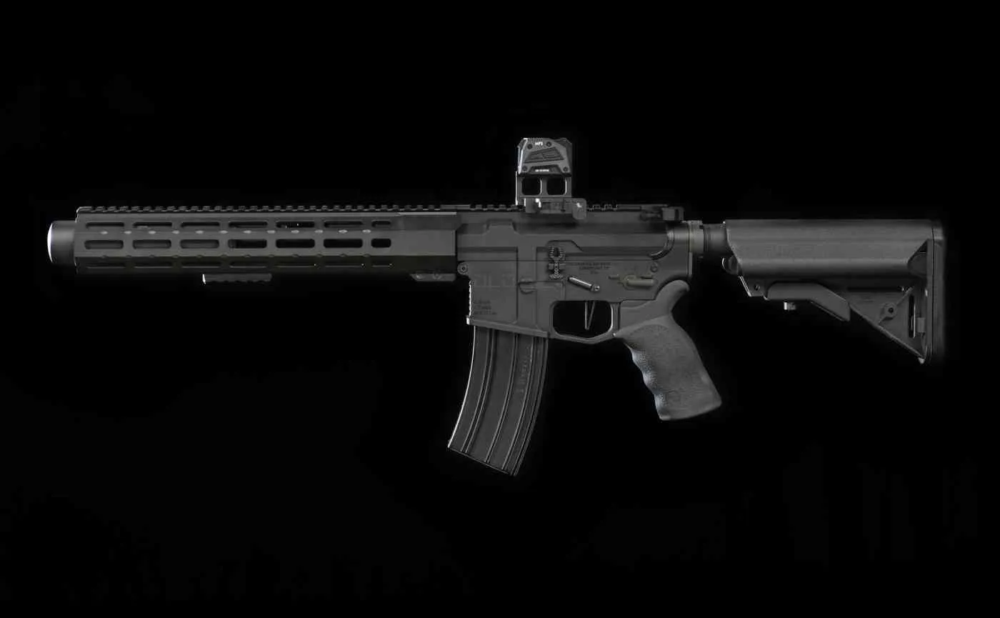 Tactical rifle with mounted optic